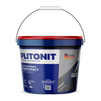 Гидроизоляция эластичная полимерная Plitonit ГидроЭласт 14 кг