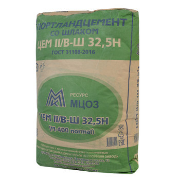 Цемент ЦЕМ II / В-Ш 32,5Н (ПЦ-400 Д20) Магнитогорскцемент 50 кг