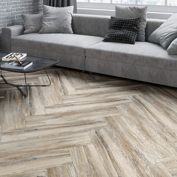 Керамогранит Westwood 200х900х7 мм коричневый матовый Alma Ceramica