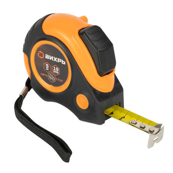 Изображение товара Рулетка Вихрь 5мх19мм автоматический стопор надежная измерительная лента
