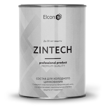 Грунт-эмаль для холодного цинкования Elcon Zintech серый 1кг