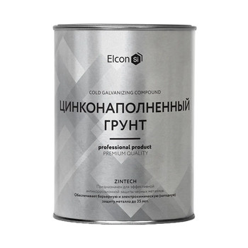 Грунт-эмаль для холодного цинкования Elcon Zintech серая матовая 1кг