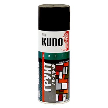 Грунт аэрозольный алкидный Kudo черный 2003 0,52 л