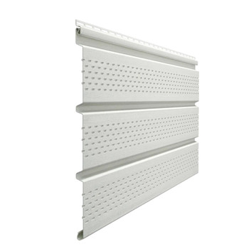 Софит ПВХ Docke Standard с полной перфорацией пломбир 305х3000 мм