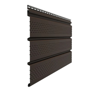 Софит ПВХ Docke Standard с полной перфорацией шоколад 305х3000 мм