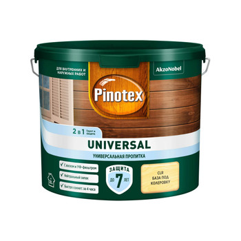 Пропитка Pinotex Universal 2 в 1 CLR база под колеровку 2,5 л