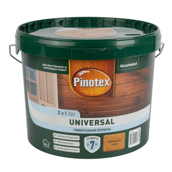 Изображение товара Пропитка Pinotex Universal 2 в 1 карельская сосна 9л для защиты дерева