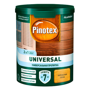 Пропитка Pinotex Universal 2 в 1 Карельская сосна 0,9 л