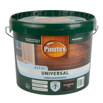 Пропитка 2в1 Pinotex Universal индонезийский тик полуматовая 9л