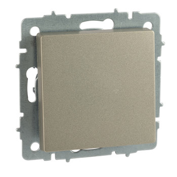 Изображение товара Одноклавишный выключатель Brite шампань IP20 от IEK
