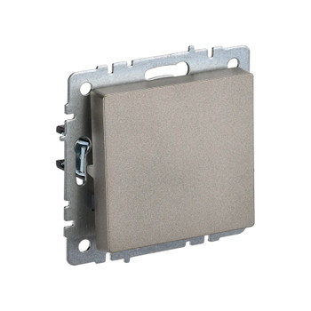 Изображение товара Механизм проходного одноклавишного переключателя Brite шампань IP20 IEK