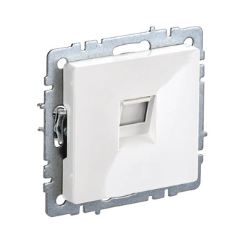 Изображение товара Механизм розетки компьютерной RJ-45 IEK Brite белый IP20 для сетевых подключений