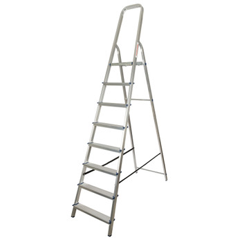Стремянка алюминиевая 8 ступеней 1,7м Новая высота