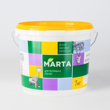 Краска для гостиных и спален MARTA ECO база А 7 кг