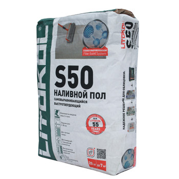 Пол наливной быстротвердеющий универсальный Litokol LitoLiv S50 20 кг