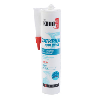 Затирка силиконовая Kudo Home белая, 280 мл