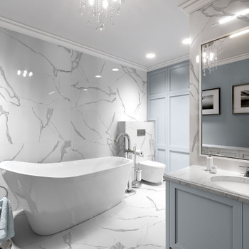 Керамогранит Global Tile Anima NB 600х1200 мм белый