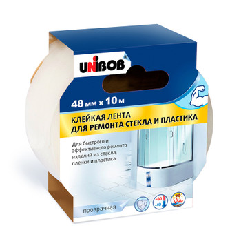 Лента клейкая для ремонта стекла и пластика Unibob 48 мм 10 м