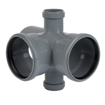 Крестовина-пятерник канализационная 110х110х50х50мм 87° RTP