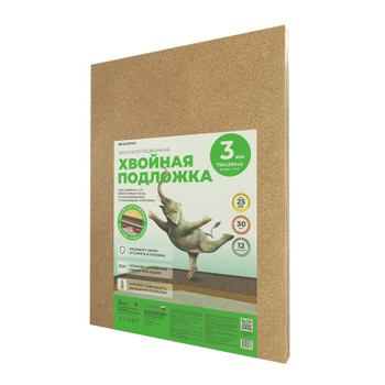Подложка хвойная Белтермо 3мм 590х790мм 7м² 15шт