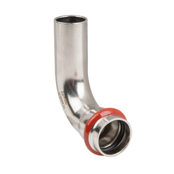 Пресс угольник соединительный из нержавеющей стали однораструбный 90° 22x22 мм Rommer