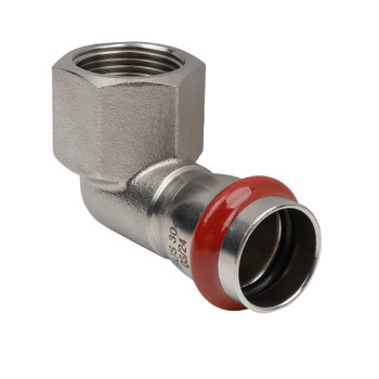 Изображение товара Пресс переходной угольник из нержавеющей стали Rommer 22x3/4" для водоснабжения и отопления