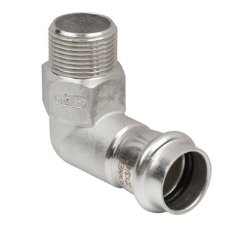 Изображение товара Переходной пресс угольник из нержавеющей стали 22х3/4" Rommer