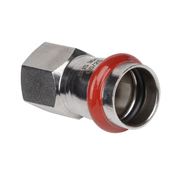 Пресс муфта переходная из нержавеющей стали ВР 22х1/2" Rommer