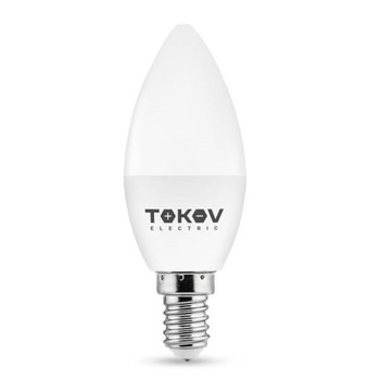 Лампа светодиодная TOKOV electric свеча 10Вт Е14 нейтральный белый свет 4000К