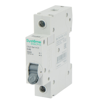 Изображение товара Автоматический однополюсный выключатель C 40А 4.5кА City9 Systeme Electric