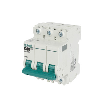 Выключатель автоматический трехполюсный C 40А 4.5кА DEKraft
