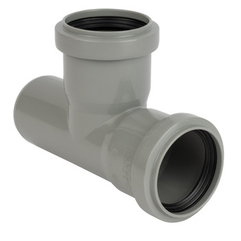 Изображение товара Тройник канализационный 50х50мм 87° Ostendorf для внутренней канализации