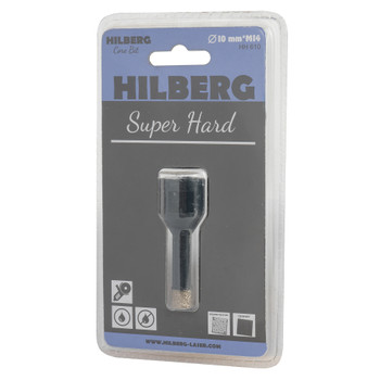 Коронка алмазная Hilberg Super Hard по керамике и керамограниту для УШМ 10 мм