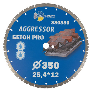 Изображение товара Алмазный диск по железобетону Trio-Diamond Бетон Pro 350 мм 3 мм сегментный