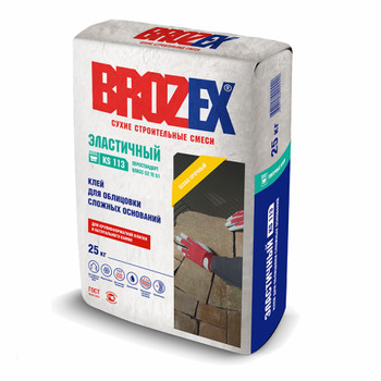 Клей для плитки Brozex KS 113 эластичный C2TE S1, 25 кг