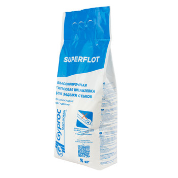 Шпаклевка гипсовая для заделки швов и стыков Gyproc Superflot, 5 кг