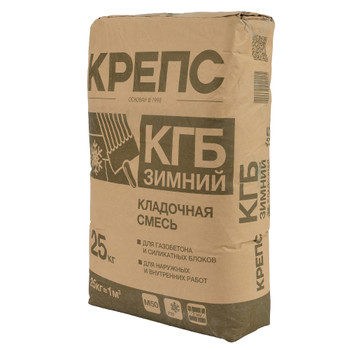 Смесь кладочная Крепс КГБ М-50 зимняя -10°С 25кг
