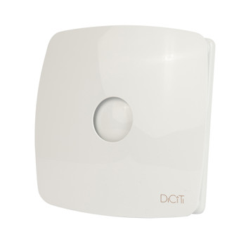 Вентилятор DiCiTi RIO 4C D100 32дБ 100м3/ч с обратным клапаном, съемной лицевой панелью