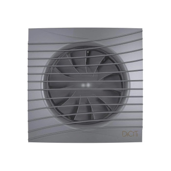 Вентилятор DiCiTi SILENT 4C D100 25дБ 90м3/ч с обратным клапаном, темно-серый