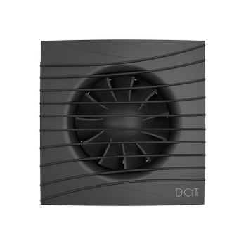 Вентилятор DiCiTi SILENT 4C D100 25дБ 90 м³/ч с обратным клапаном матовый черный