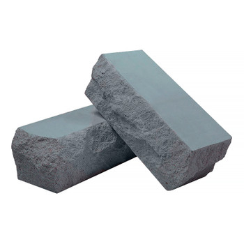 Кирпич облицовочный силикатный полуторный полнотелый М200/250 колотый угол темно-серый ВЗКГ