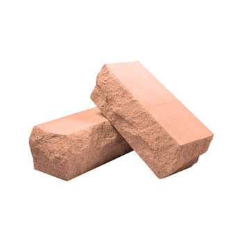 Кирпич облицовочный силикатный полуторный полнотелый М200/250 колотый угол коричневый ВЗКГ