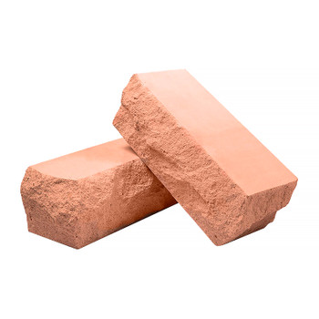 Кирпич облицовочный силикатный полуторный полнотелый колотый тычок-ложок М200/250 бежевый ВЗКГ