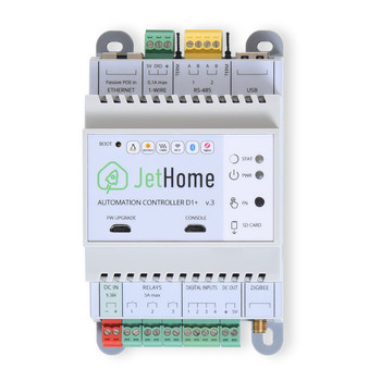 Контроллер для автоматизации на DIN-рейку JetHome JetHub D1+