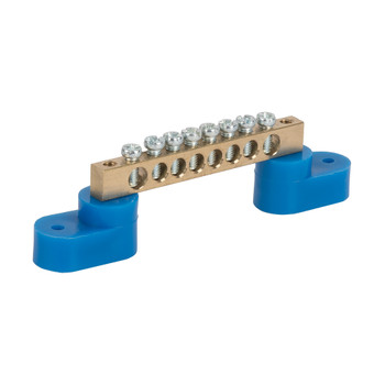 Изображение товара Шина нулевая 8 отверстий с изоляторами EKF 67 мм