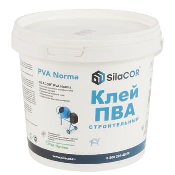 Клей ПВА строительный SilaCOR 1 кг