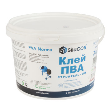 Клей ПВА строительный SilaCOR 3 кг