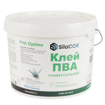 Клей ПВА универсальный SilaCOR 10 кг