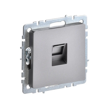 Механизм розетки компьютерная RJ45 5E Brite сталь IP20 IEK