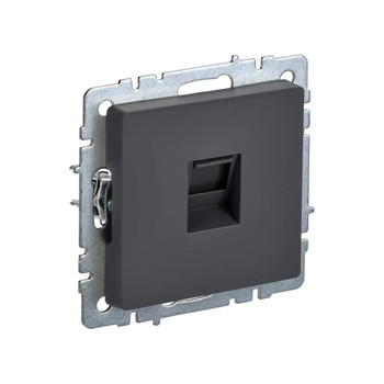 Механизм розетки компьютерная RJ45 5E Brite графит IP20 IEK